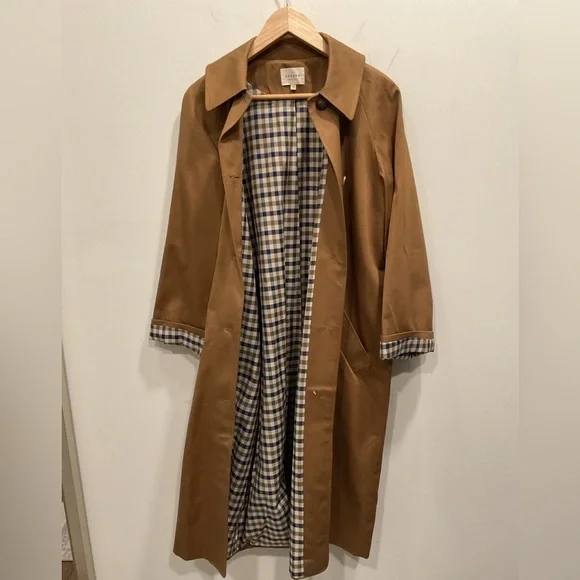 Sezane Clyde Trench Coat Camel - Size 6 - Picture 2 of 4